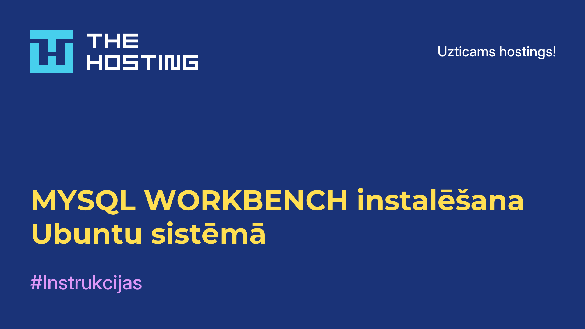 MYSQL WORKBENCH instalēšana Ubuntu sistēmā