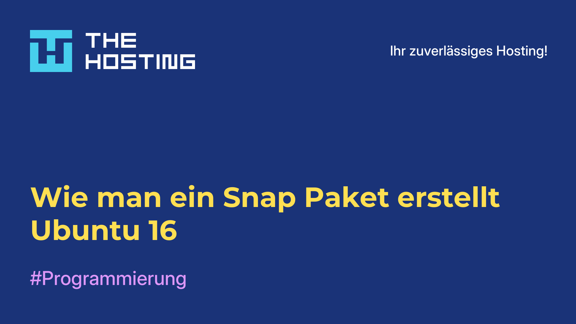 Wie man ein Snap-Paket erstellt Ubuntu 16