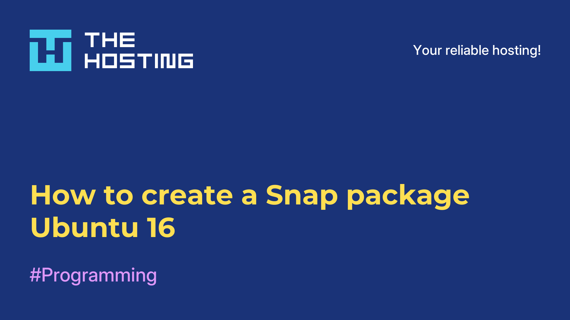 How to create a Snap package Ubuntu 16