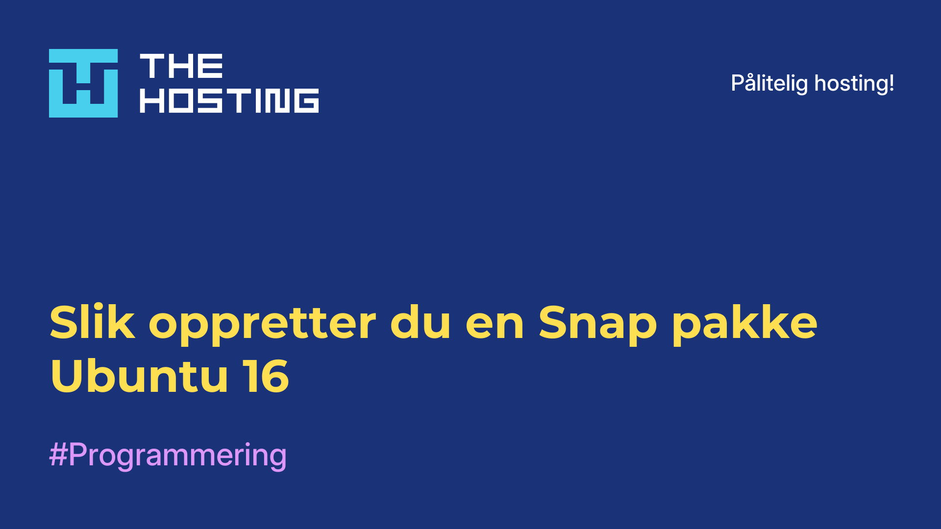 Slik oppretter du en Snap-pakke Ubuntu 16