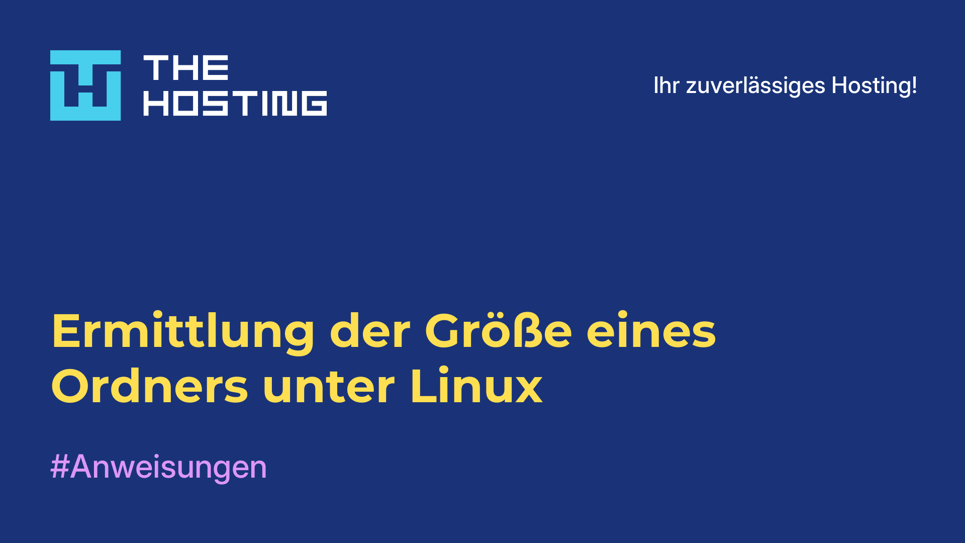 Ermittlung der Größe eines Ordners unter Linux