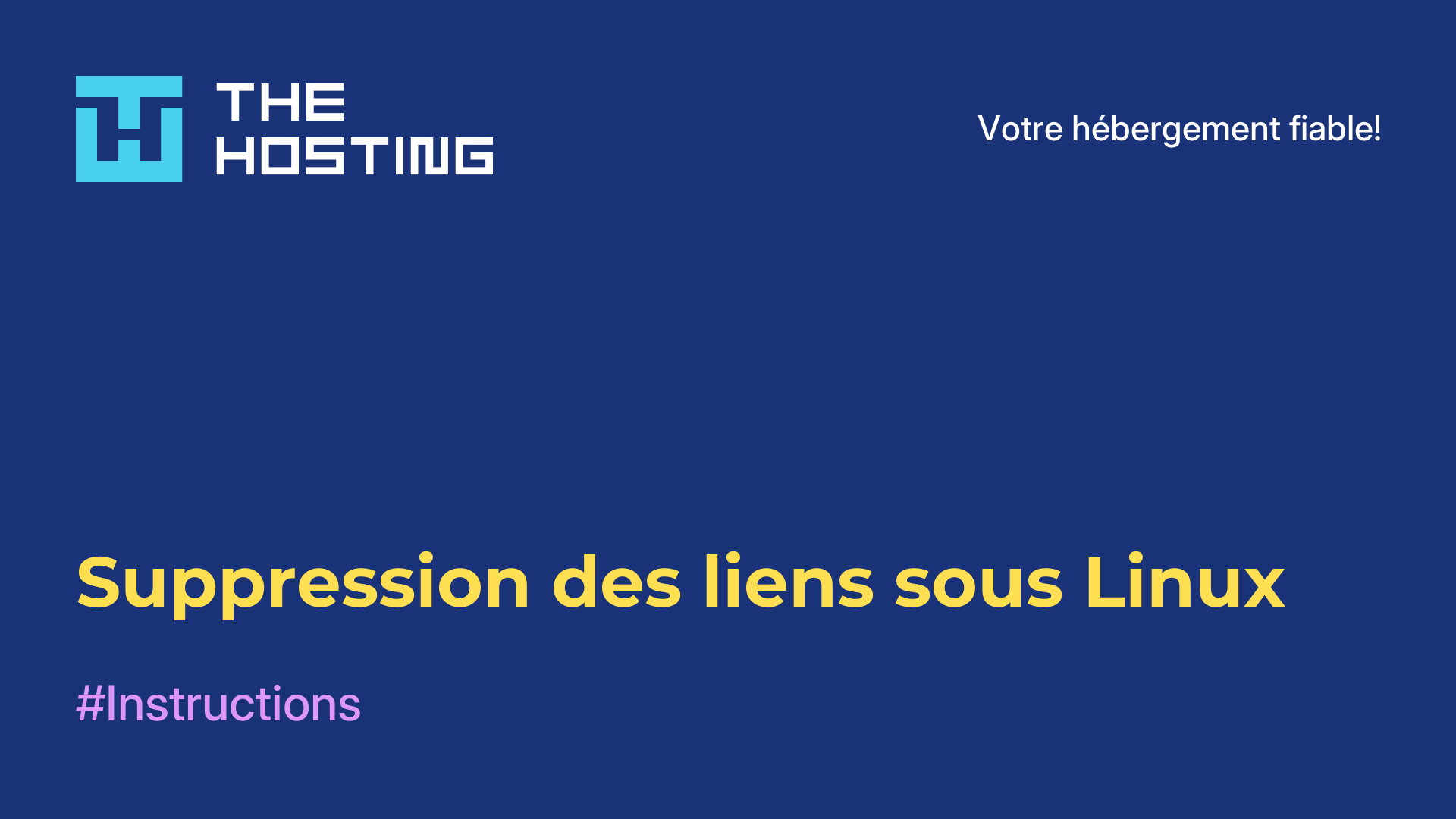 Suppression des liens sous Linux