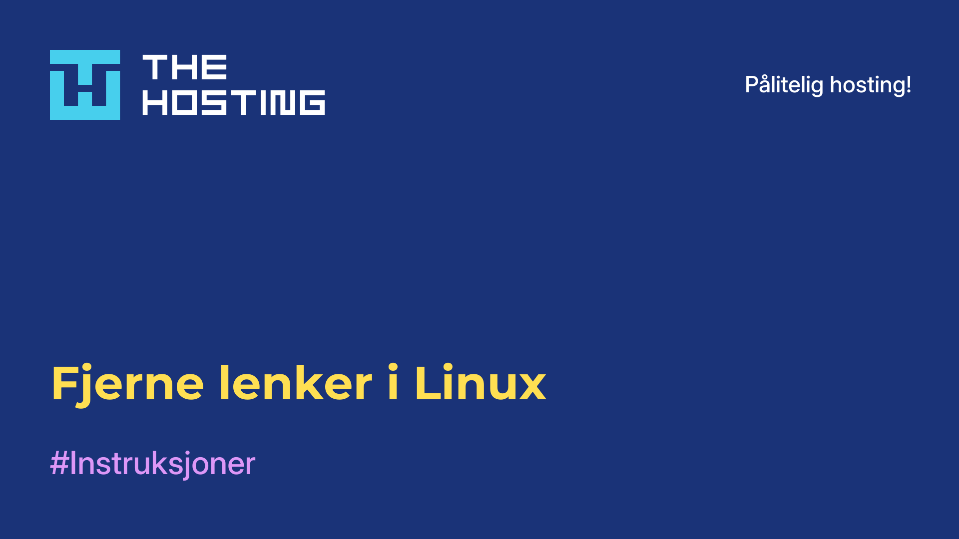 Fjerne lenker i Linux