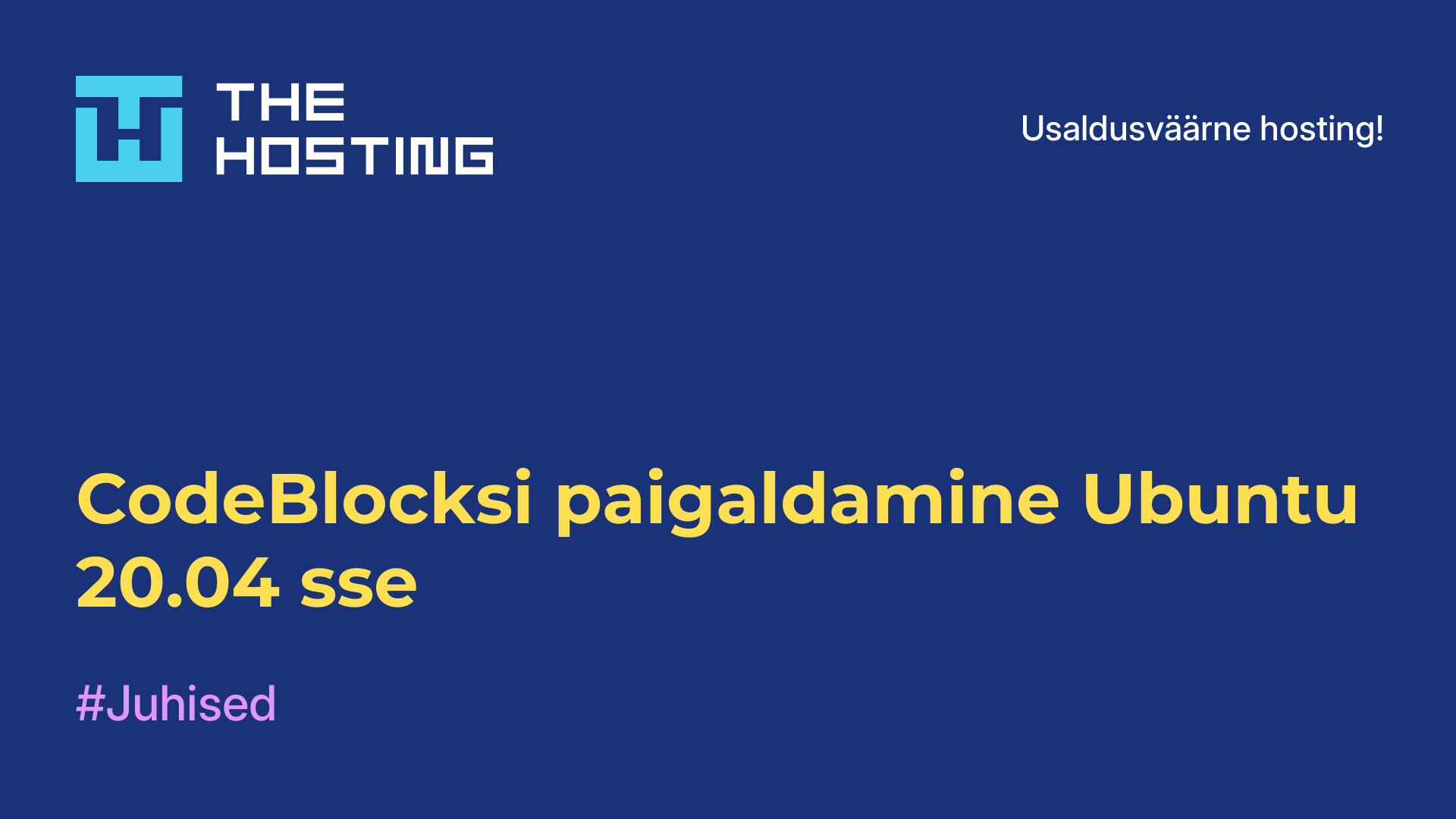 CodeBlocksi paigaldamine Ubuntu 20.04-sse