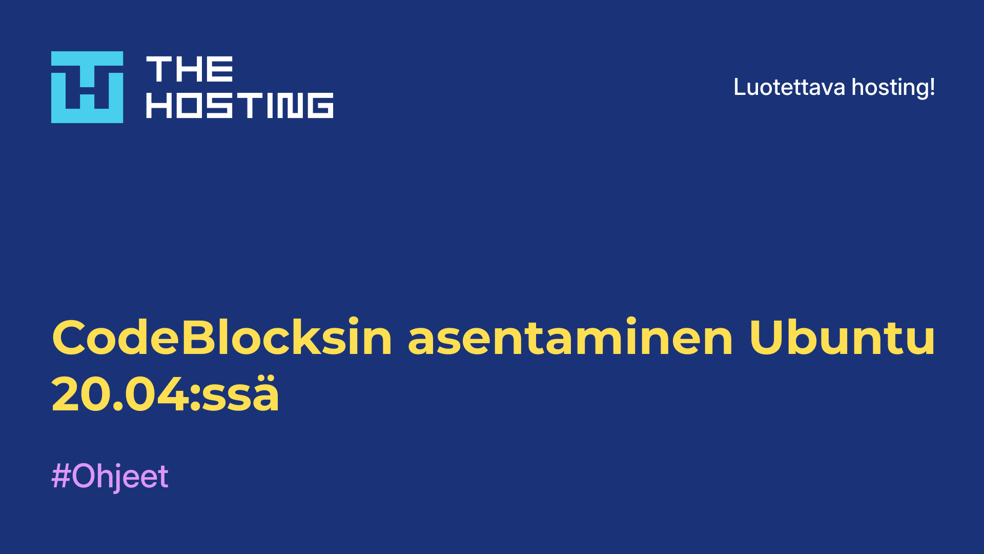 CodeBlocksin asentaminen Ubuntu 20.04:ssä