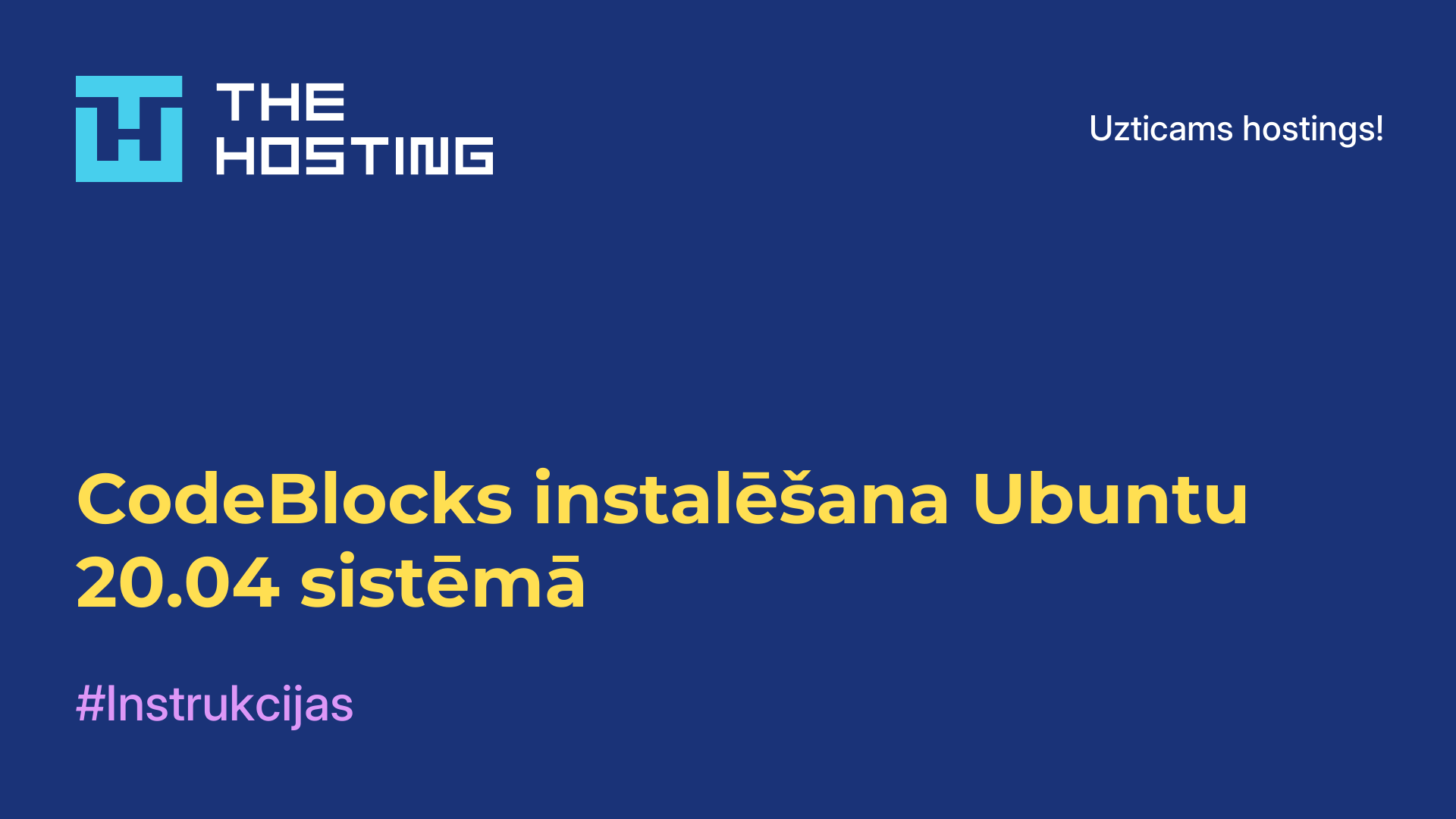 CodeBlocks instalēšana Ubuntu 20.04 sistēmā