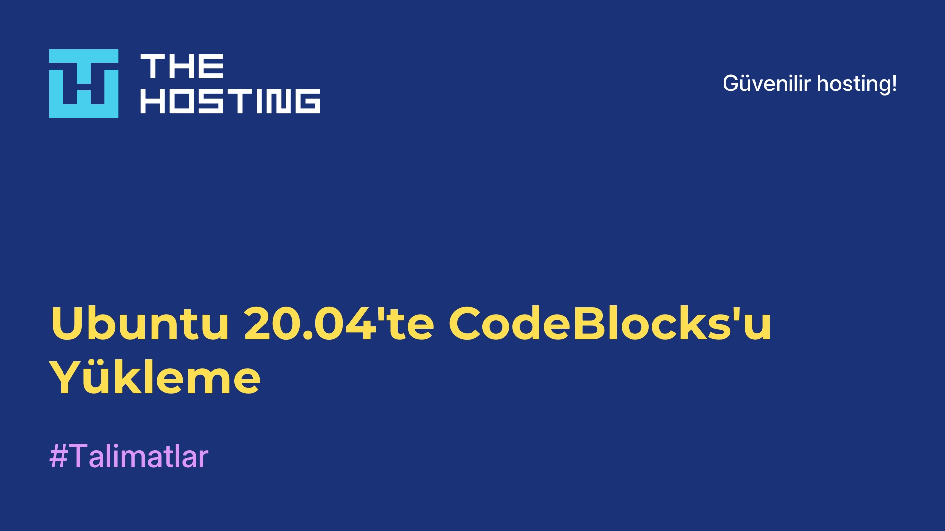 Ubuntu 20.04'te CodeBlocks'u Yükleme