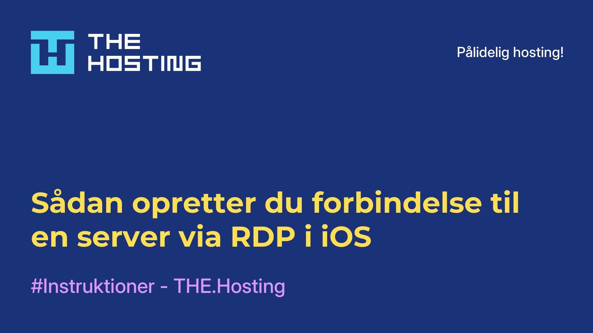 Sådan opretter du forbindelse til en server via RDP i iOS