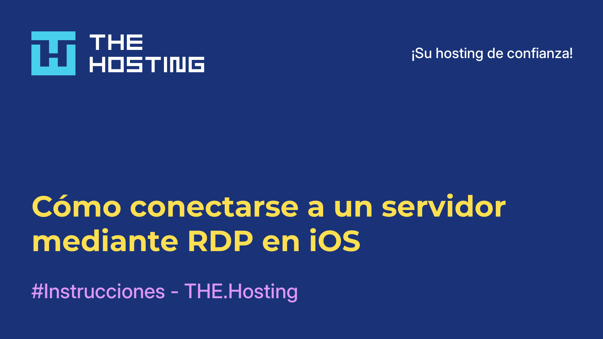 Cómo conectarse a un servidor mediante RDP en iOS