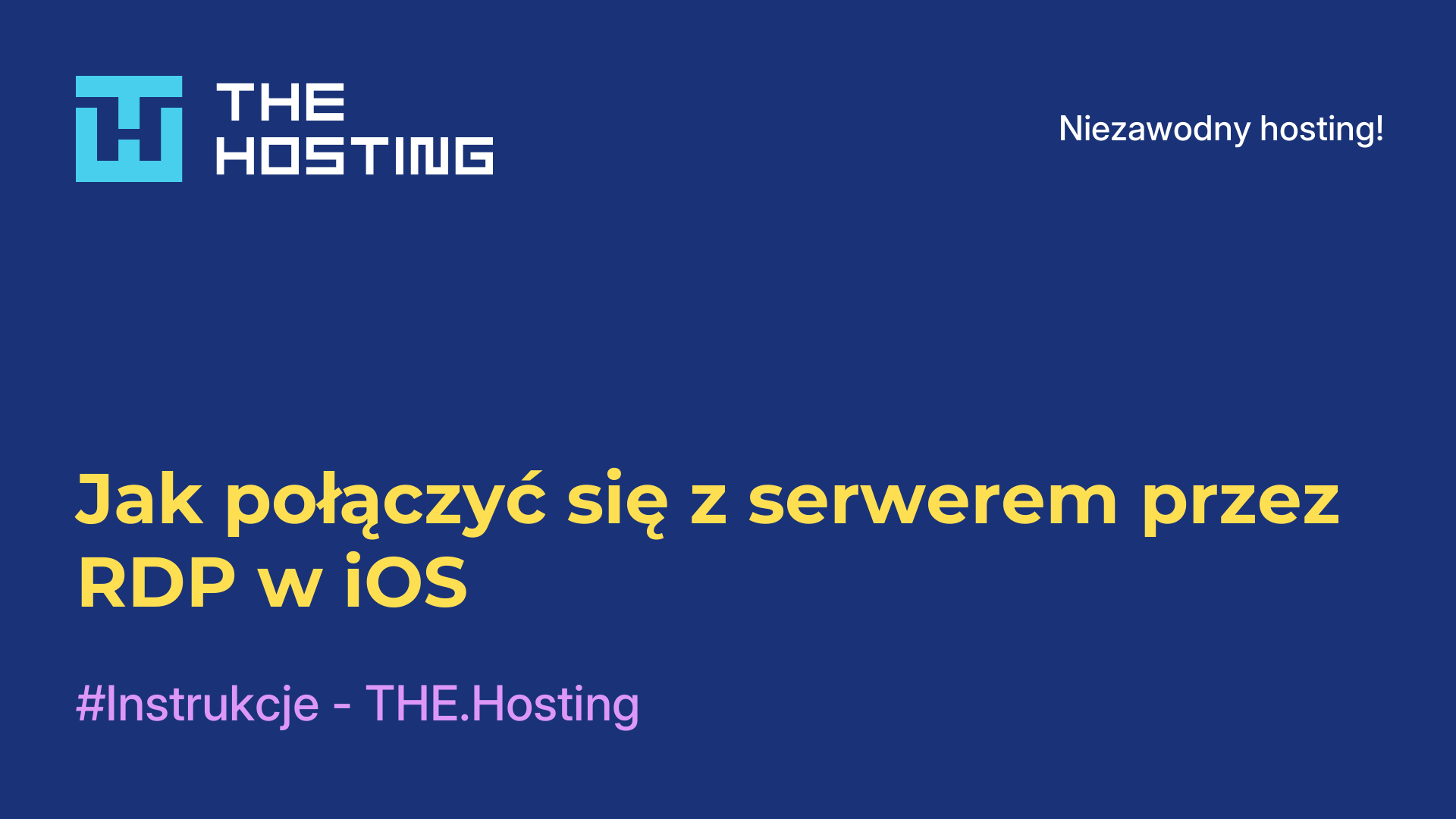 Jak połączyć się z serwerem przez RDP w iOS