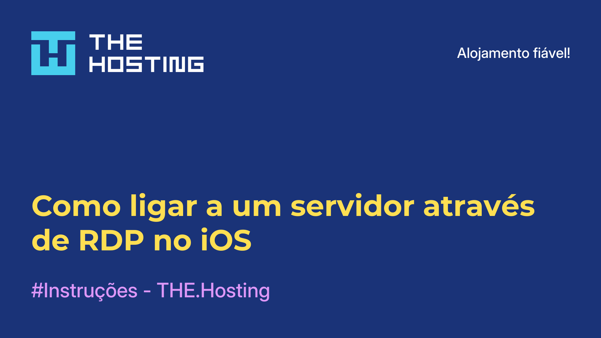 Como ligar a um servidor através de RDP no iOS