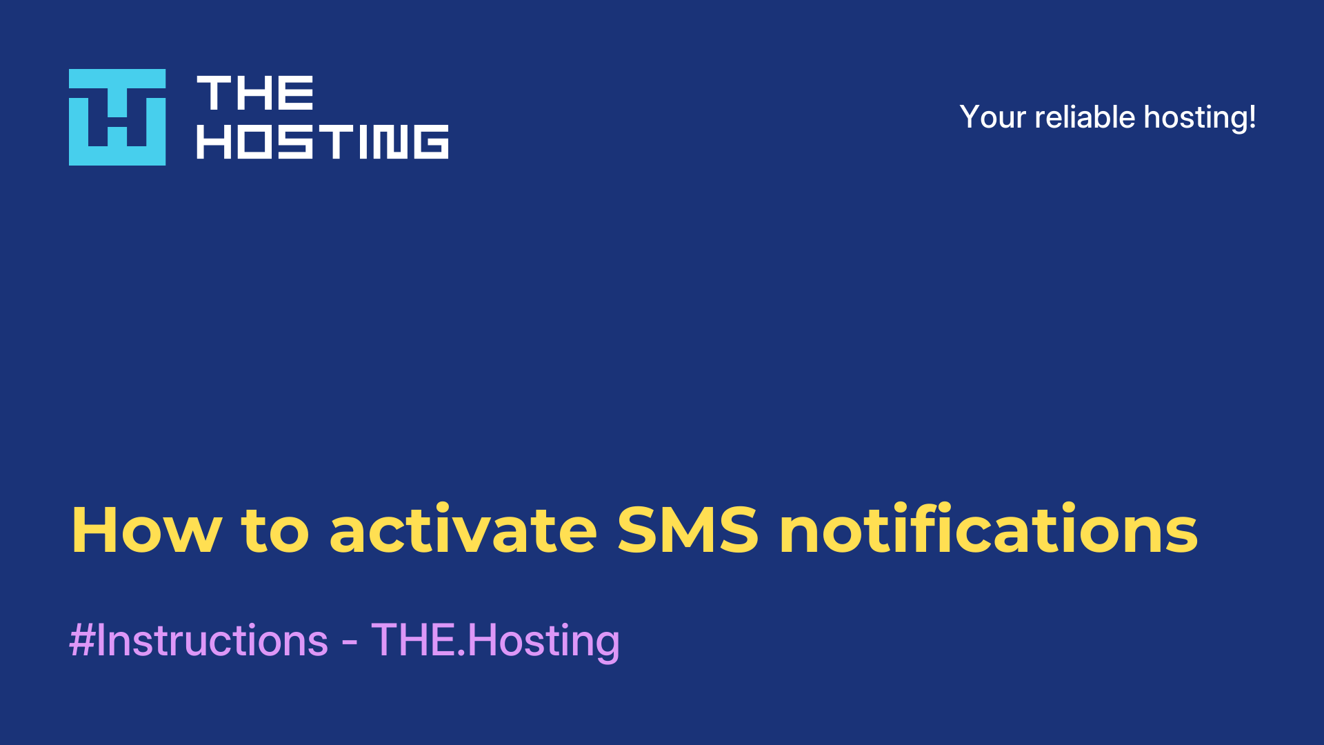How to activate SMS notifications