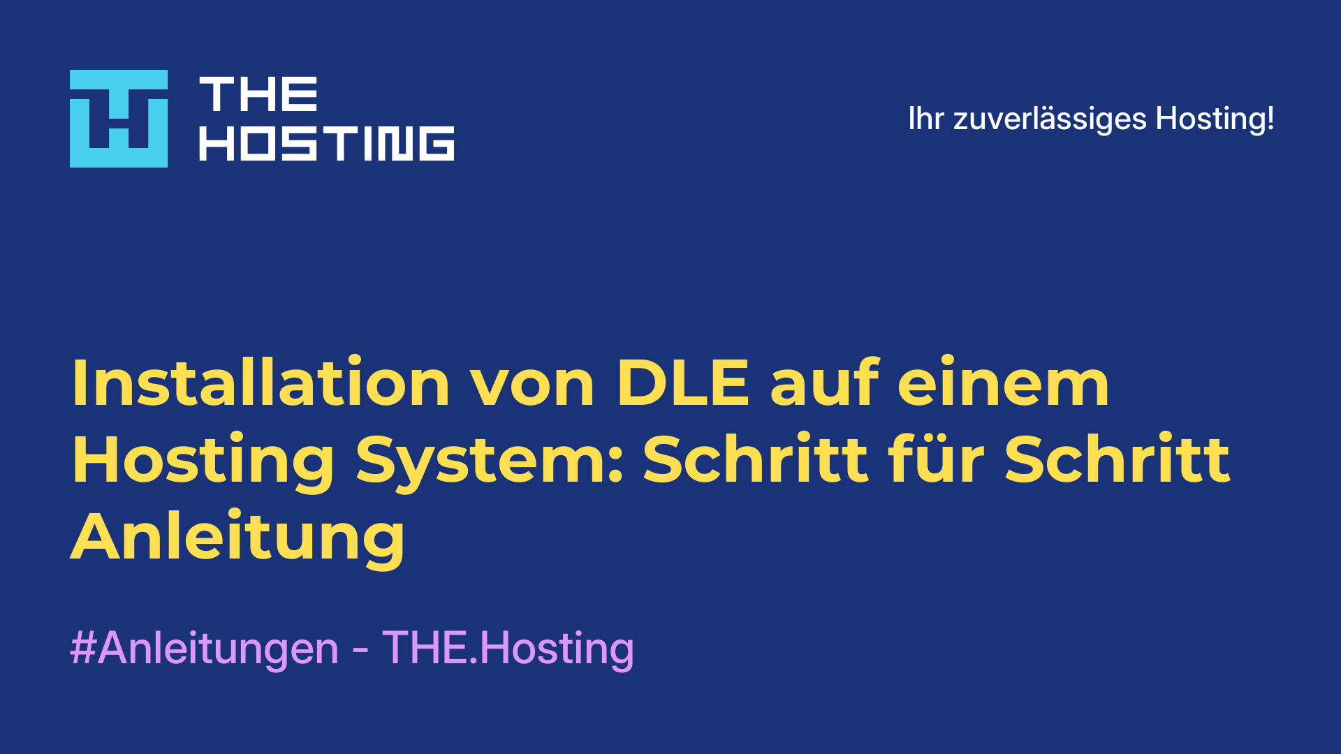 Installation von DLE auf einem Hosting-System: Schritt-für-Schritt-Anleitung
