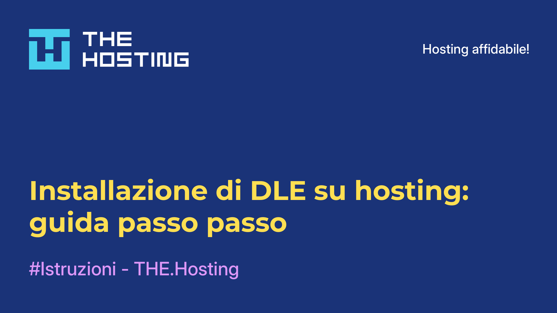 Installazione di DLE su hosting: guida passo-passo