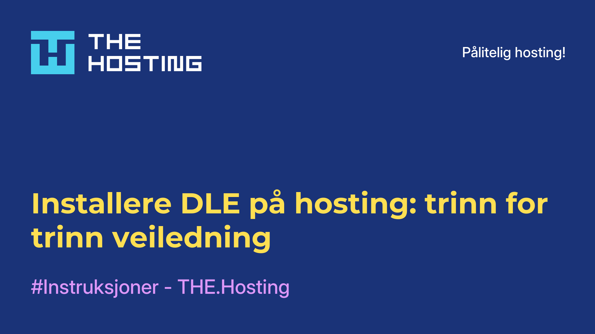 Installere DLE på hosting: trinn-for-trinn-veiledning