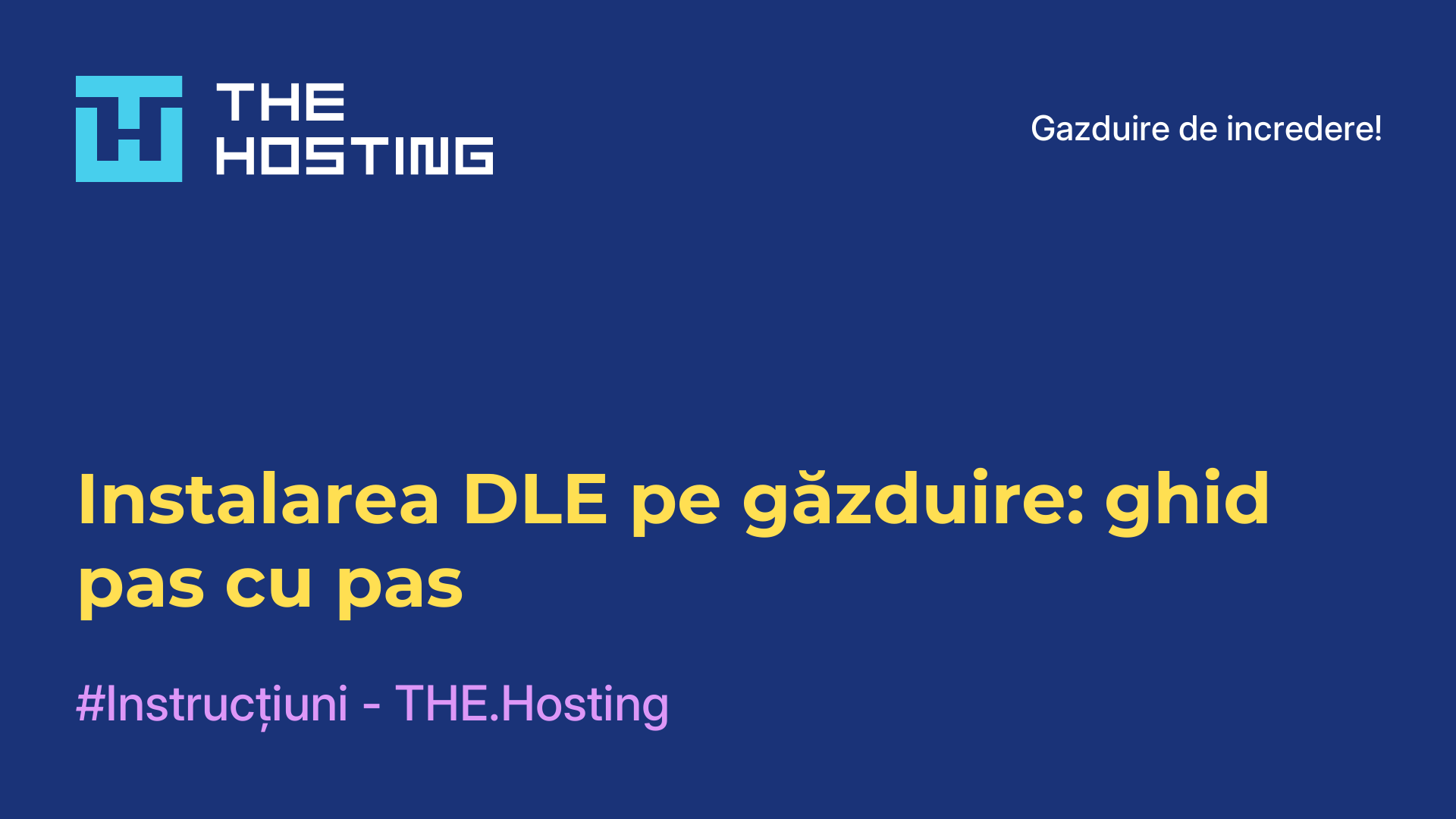 Instalarea DLE pe găzduire: ghid pas cu pas