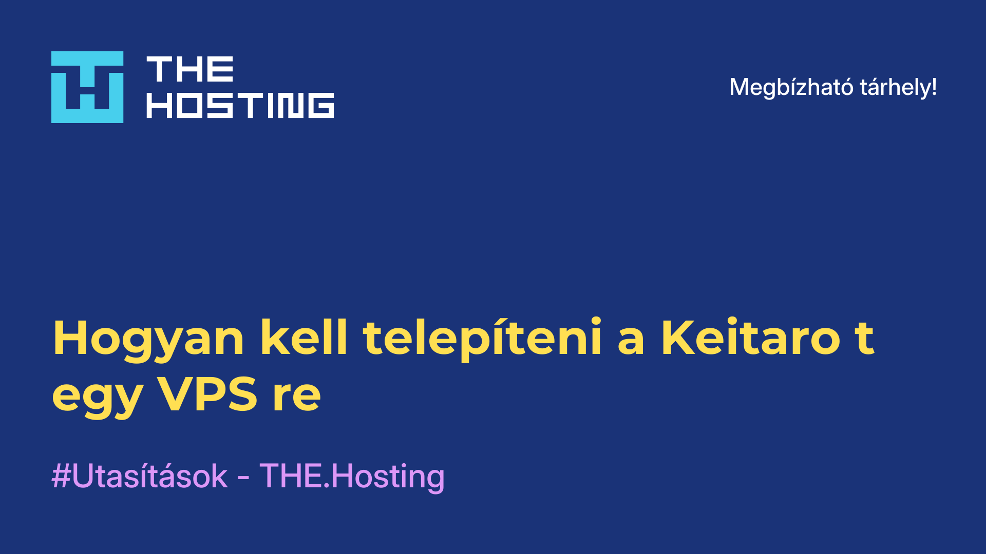 Hogyan kell telepíteni a Keitaro-t egy VPS-re