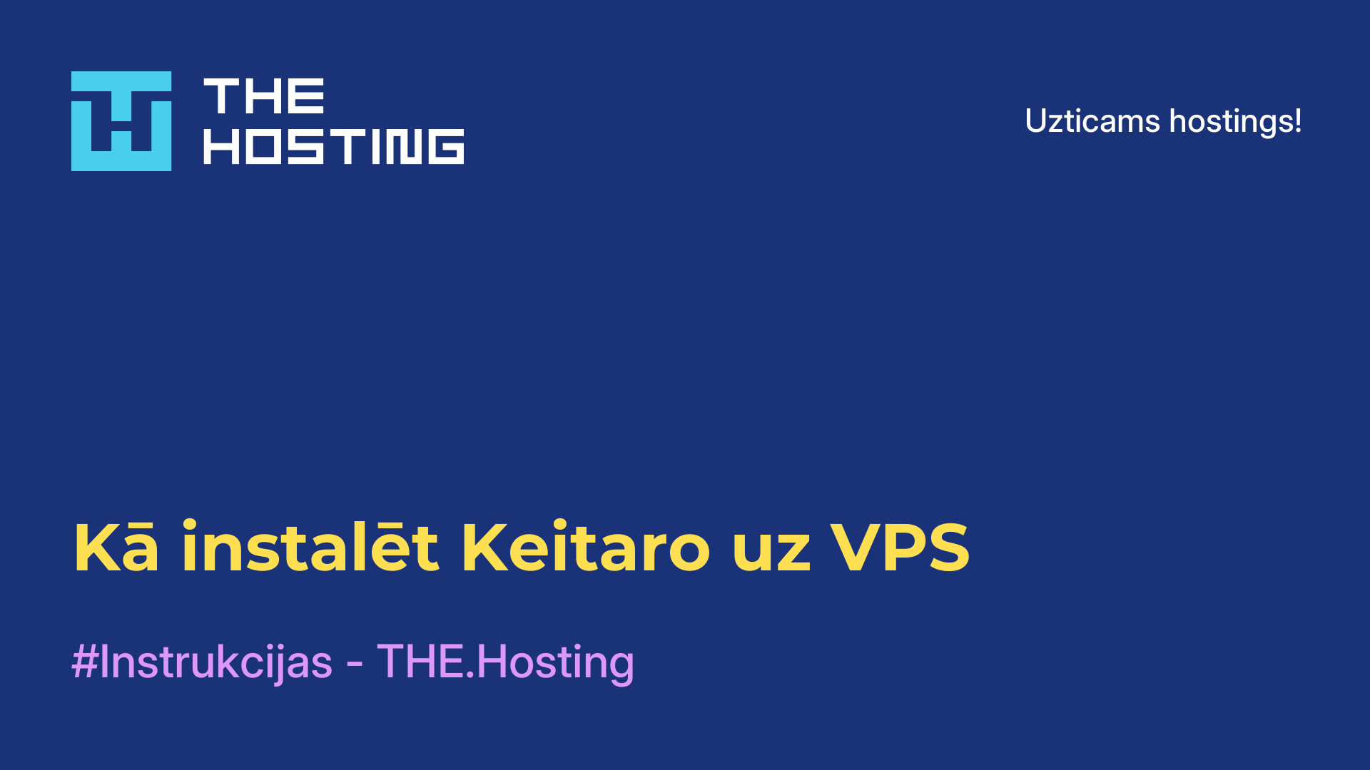 Kā instalēt Keitaro uz VPS