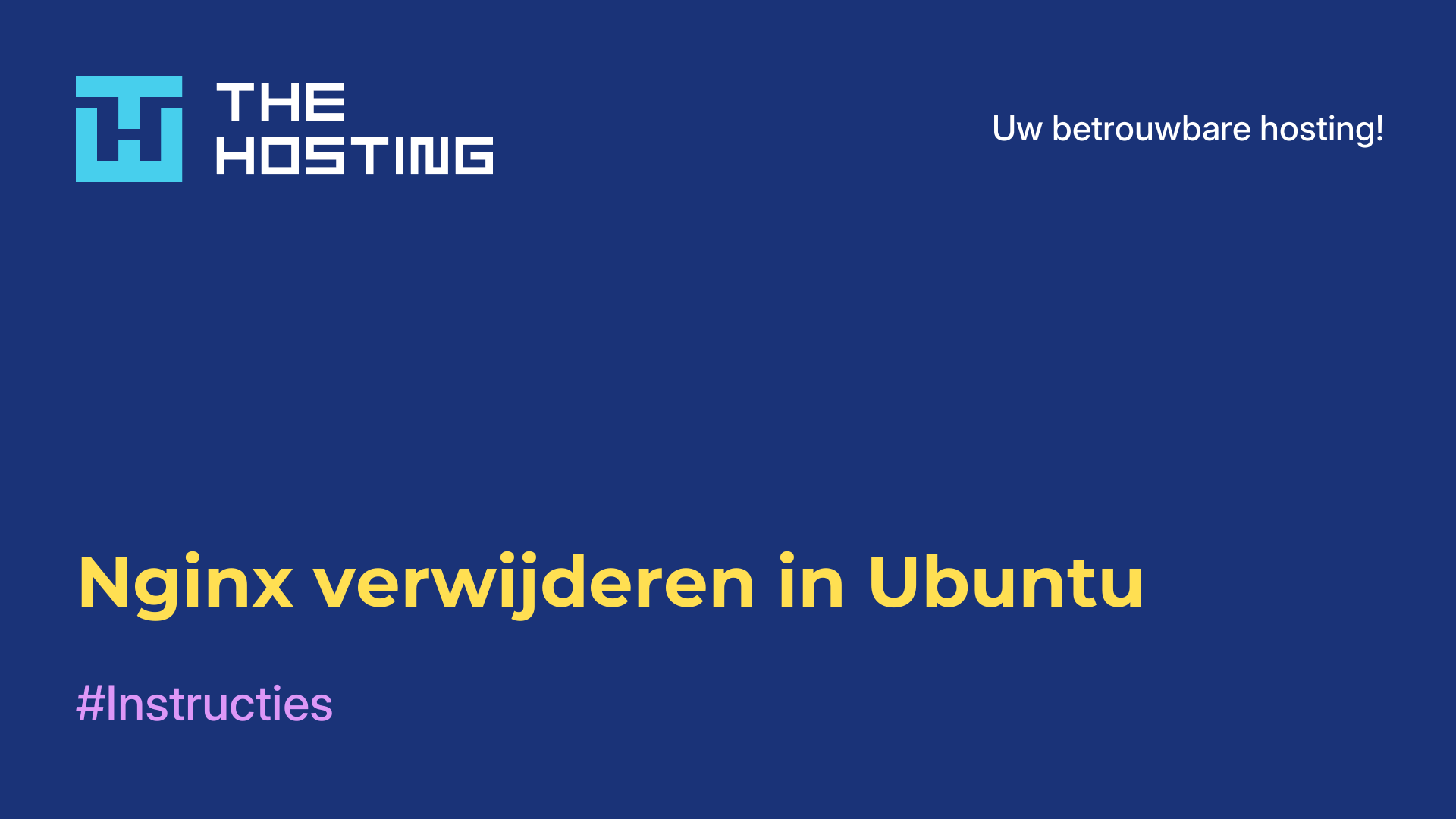 Nginx verwijderen in Ubuntu