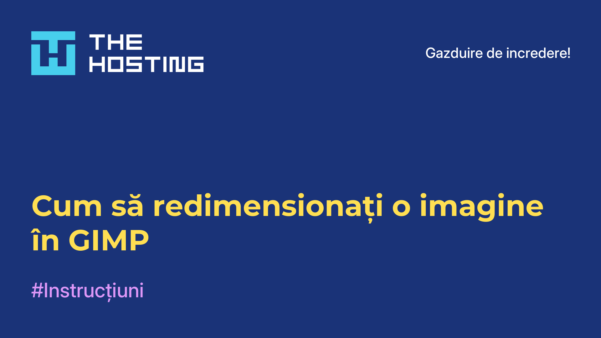 Cum să redimensionați o imagine în GIMP