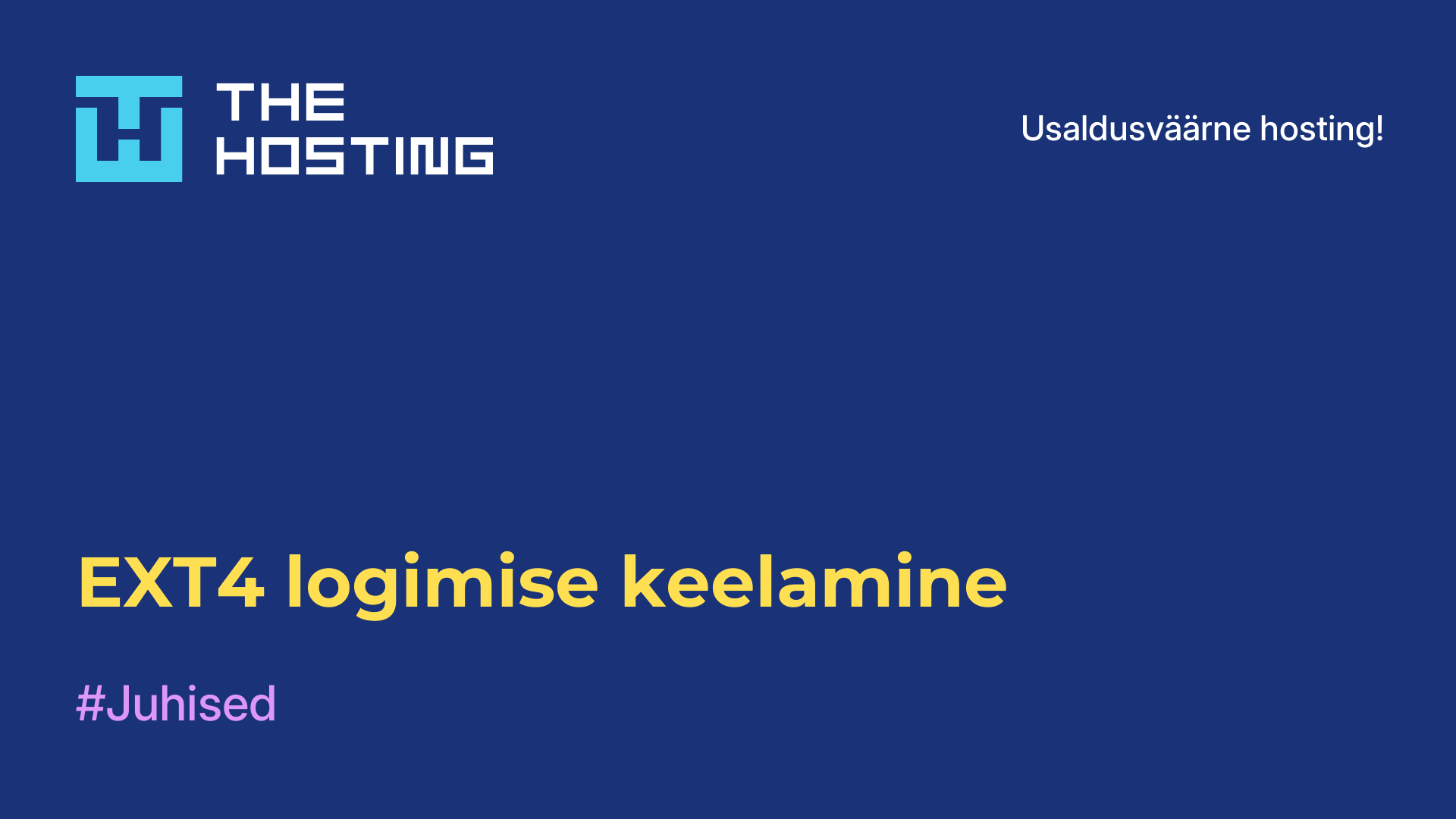 EXT4 logimise keelamine