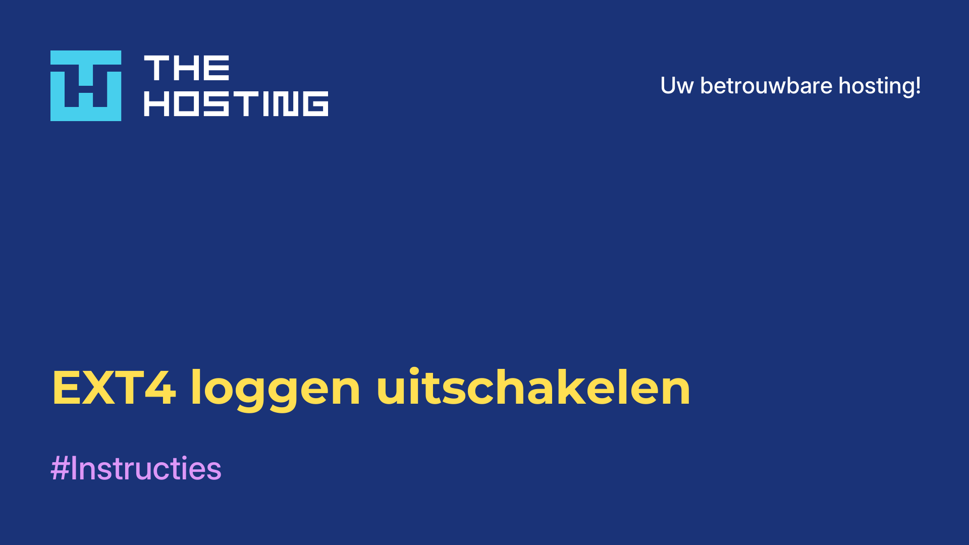 EXT4 loggen uitschakelen