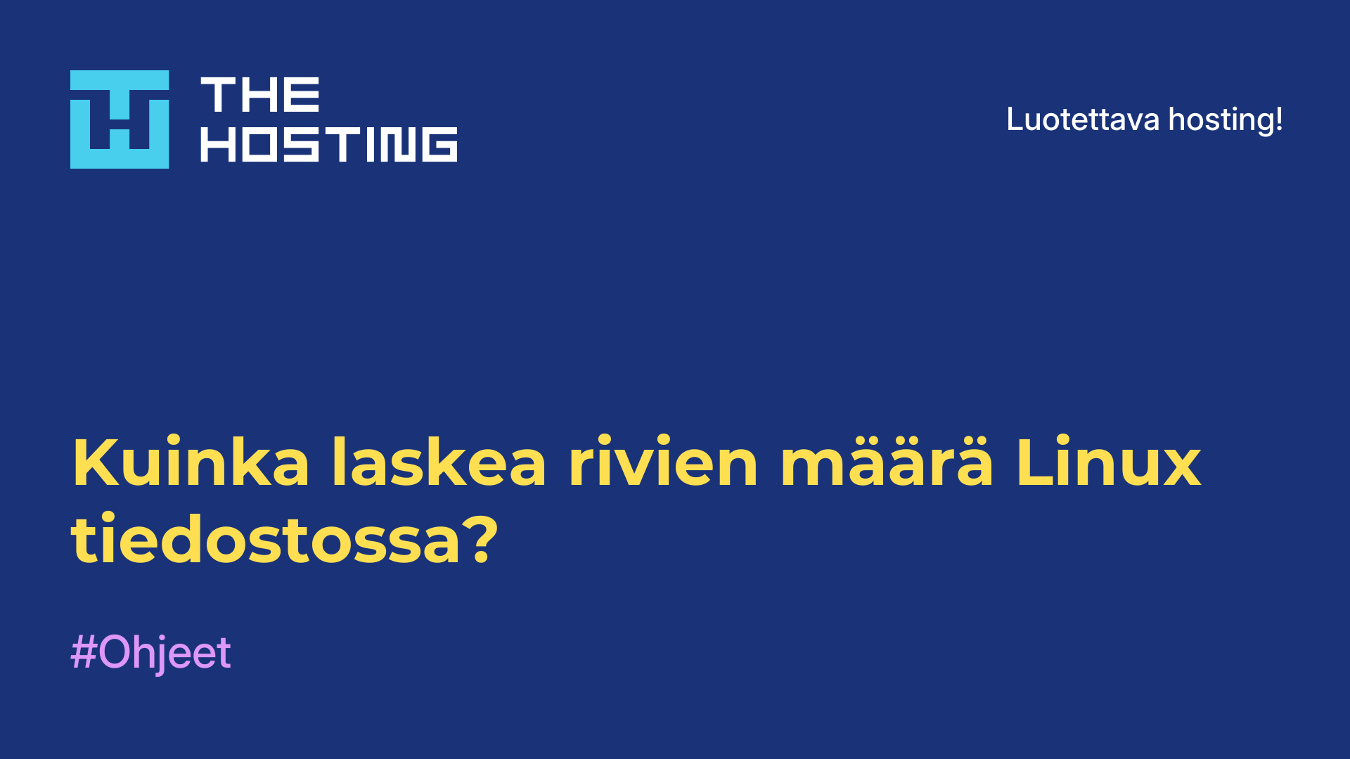 Kuinka laskea rivien määrä Linux-tiedostossa?