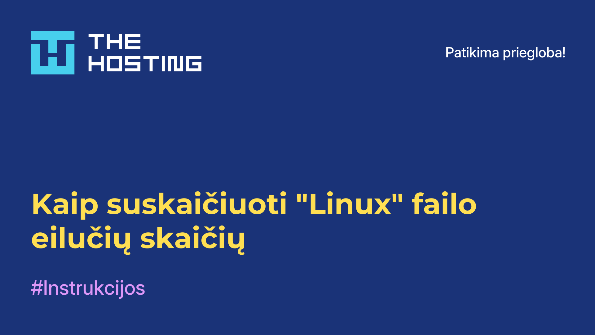 Kaip suskaičiuoti "Linux" failo eilučių skaičių