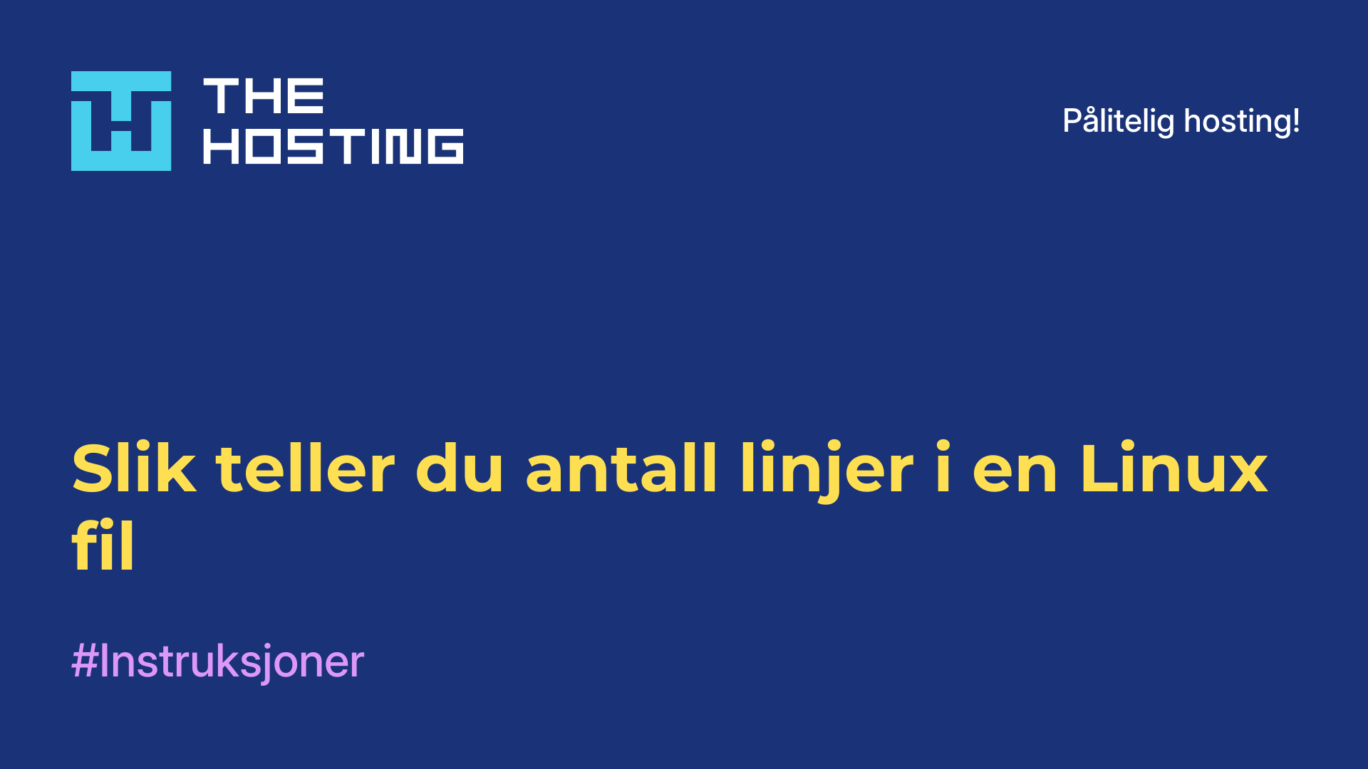 Slik teller du antall linjer i en Linux-fil