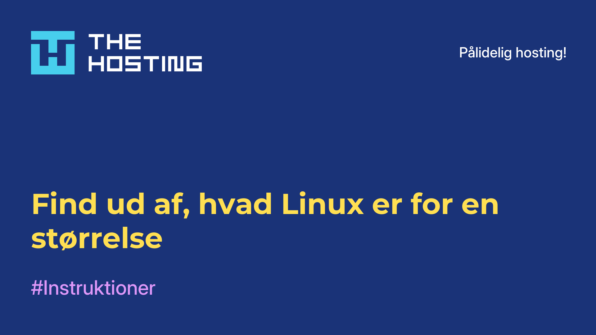 Find ud af, hvad Linux er for en størrelse