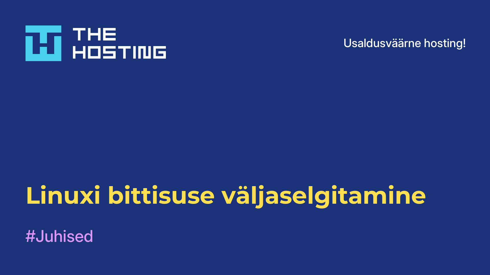 Linuxi bittisuse väljaselgitamine
