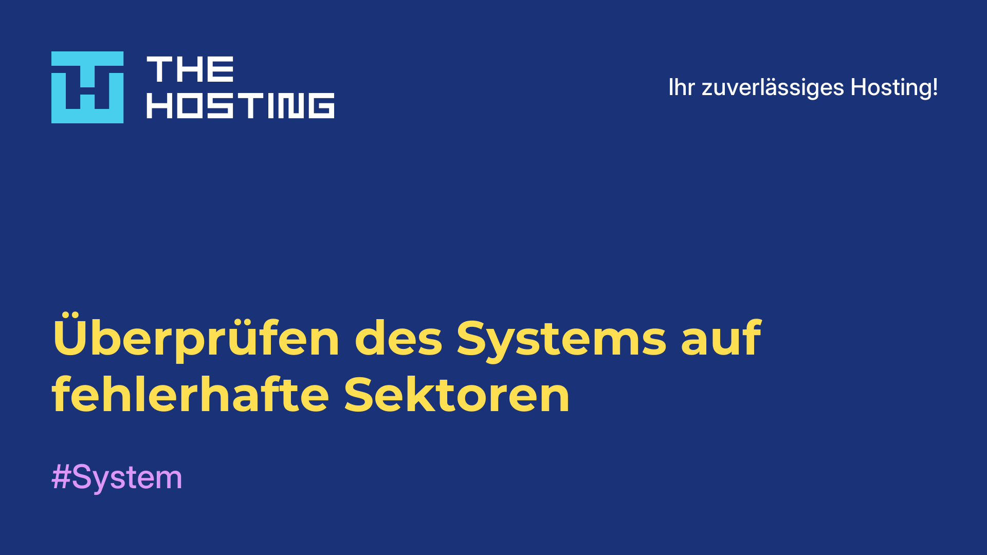 Überprüfen des Systems auf fehlerhafte Sektoren