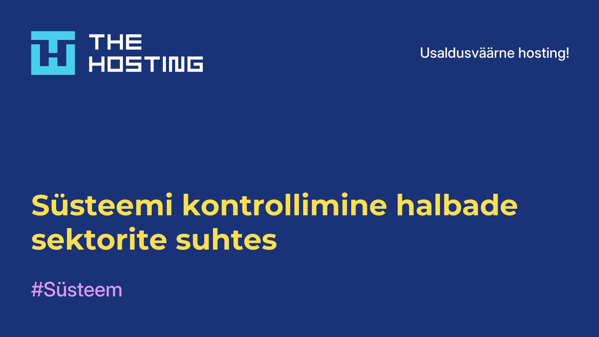 Süsteemi kontrollimine halbade sektorite suhtes