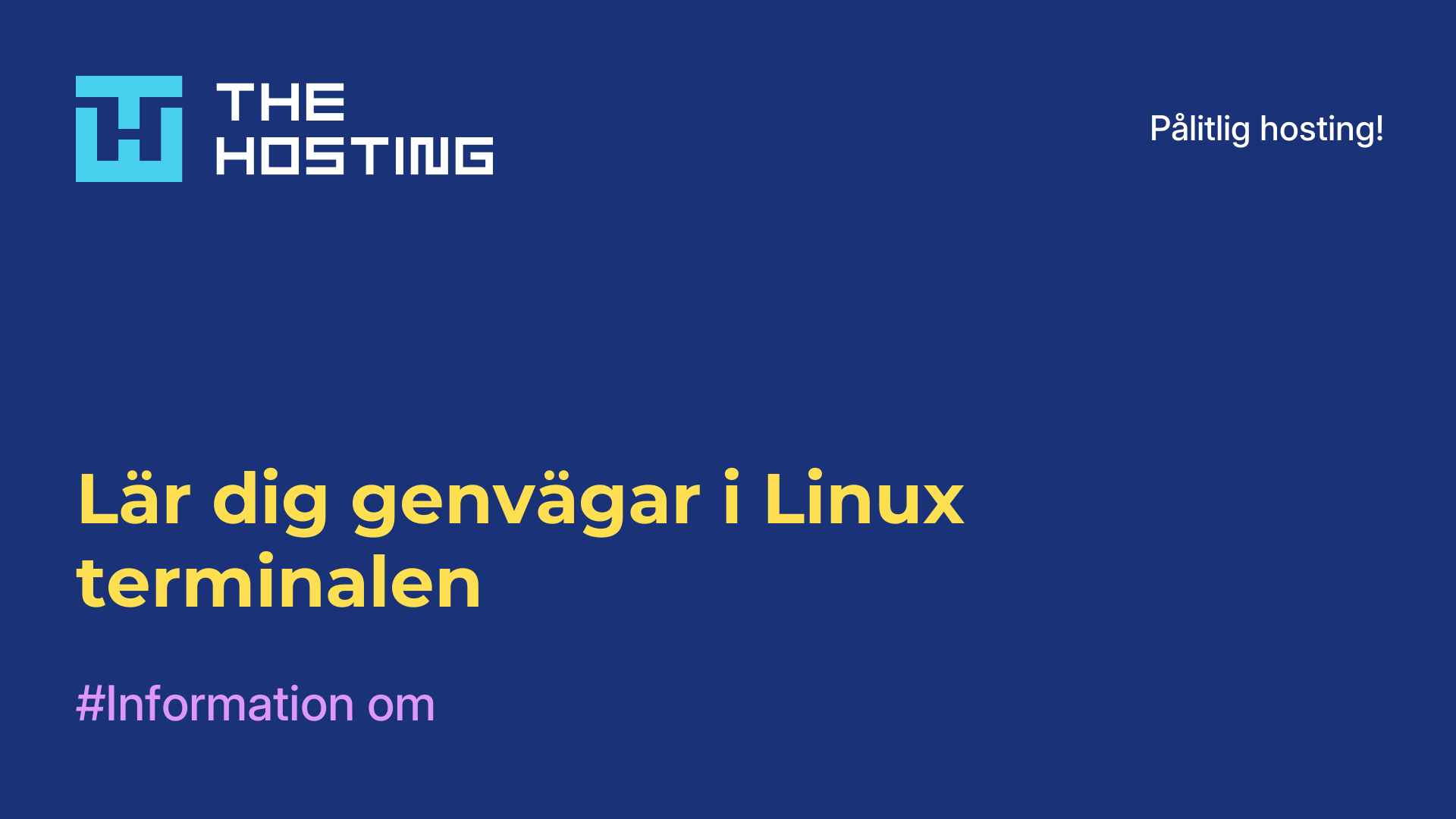 Lär dig genvägar i Linux-terminalen
