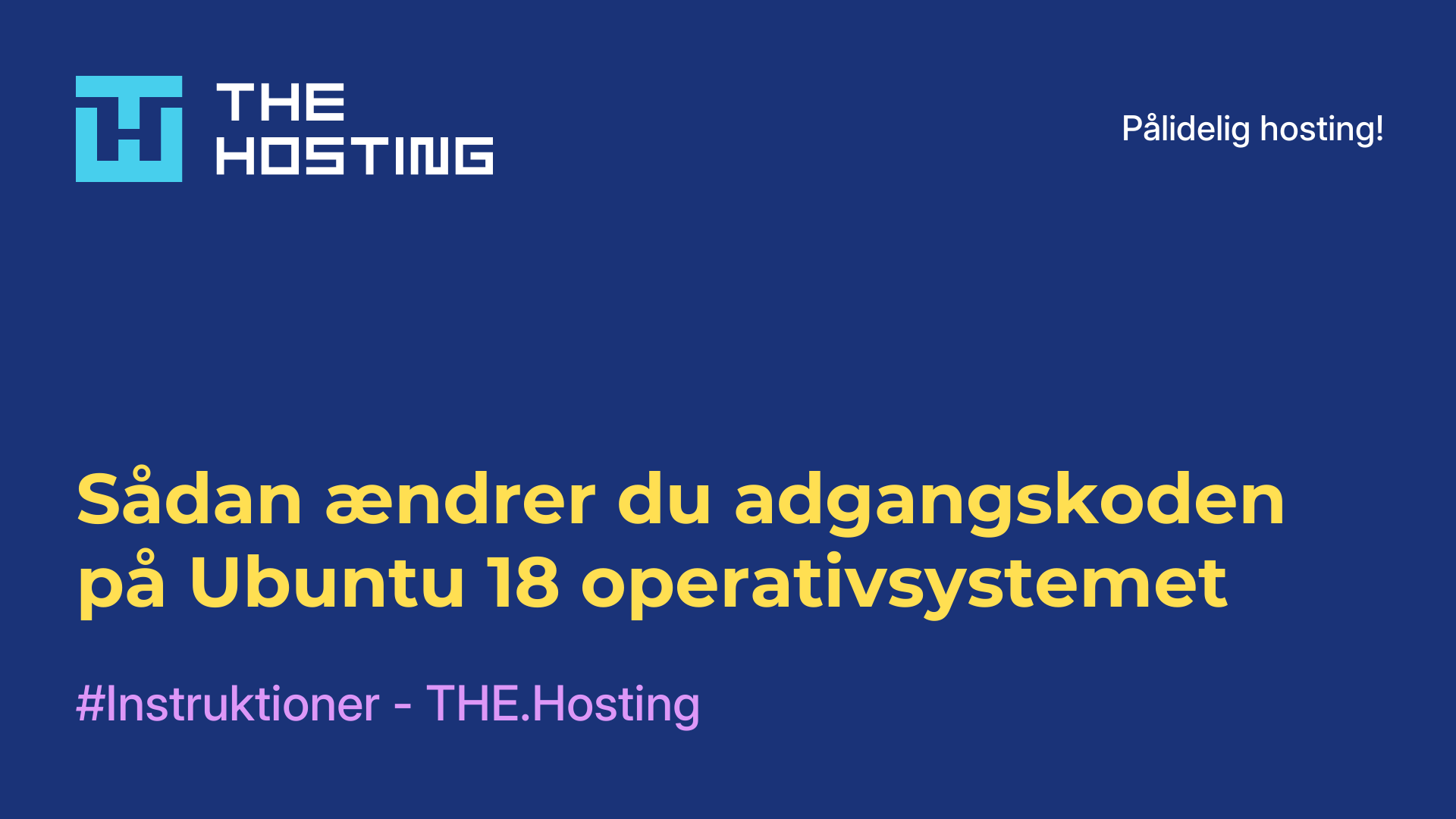 Sådan ændrer du adgangskoden på Ubuntu 18-operativsystemet