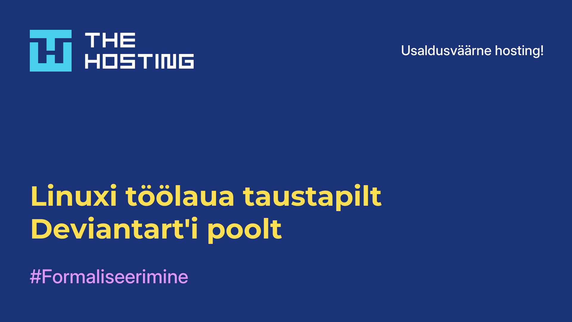 Linuxi töölaua taustapilt Deviantart'i poolt