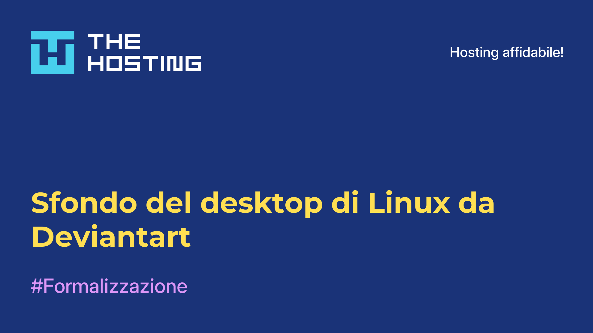 Sfondo del desktop di Linux da Deviantart