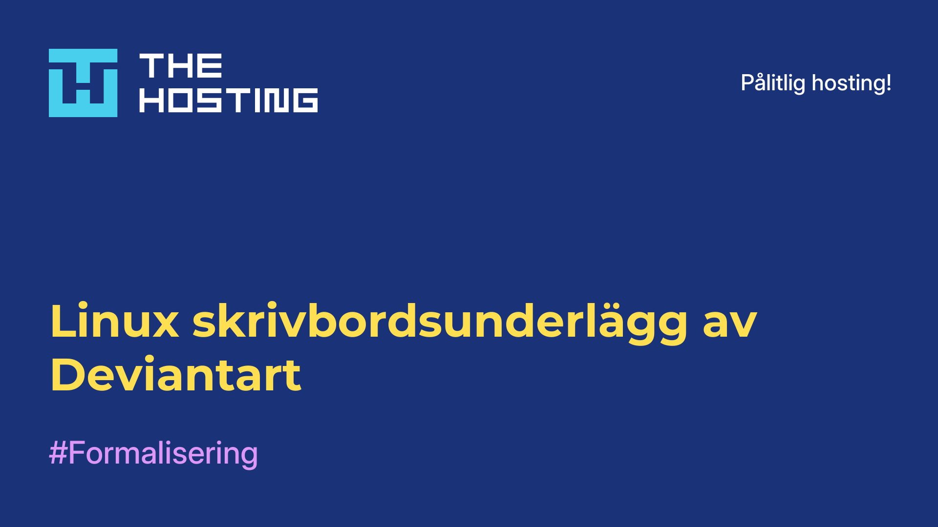 Linux skrivbordsunderlägg av Deviantart