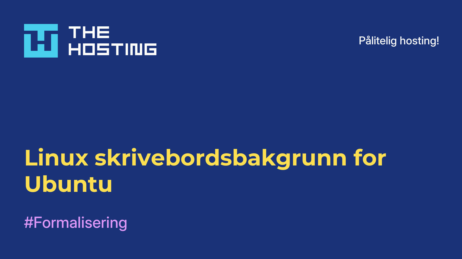 Linux-skrivebordsbakgrunn for Ubuntu
