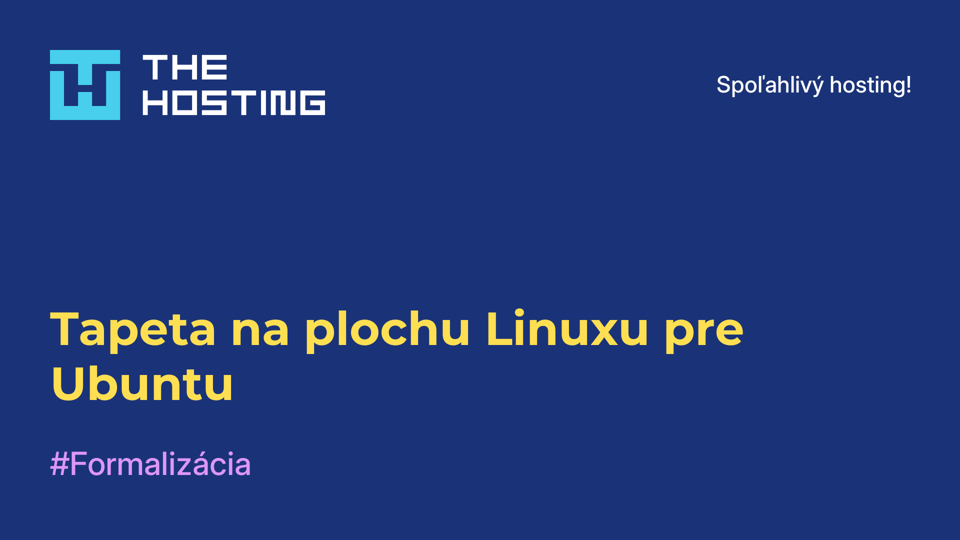 Tapeta na plochu Linuxu pre Ubuntu