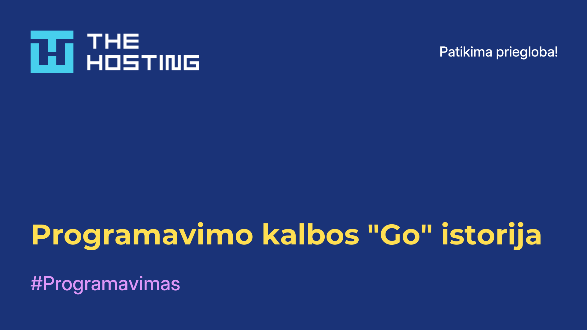 Programavimo kalbos "Go" istorija