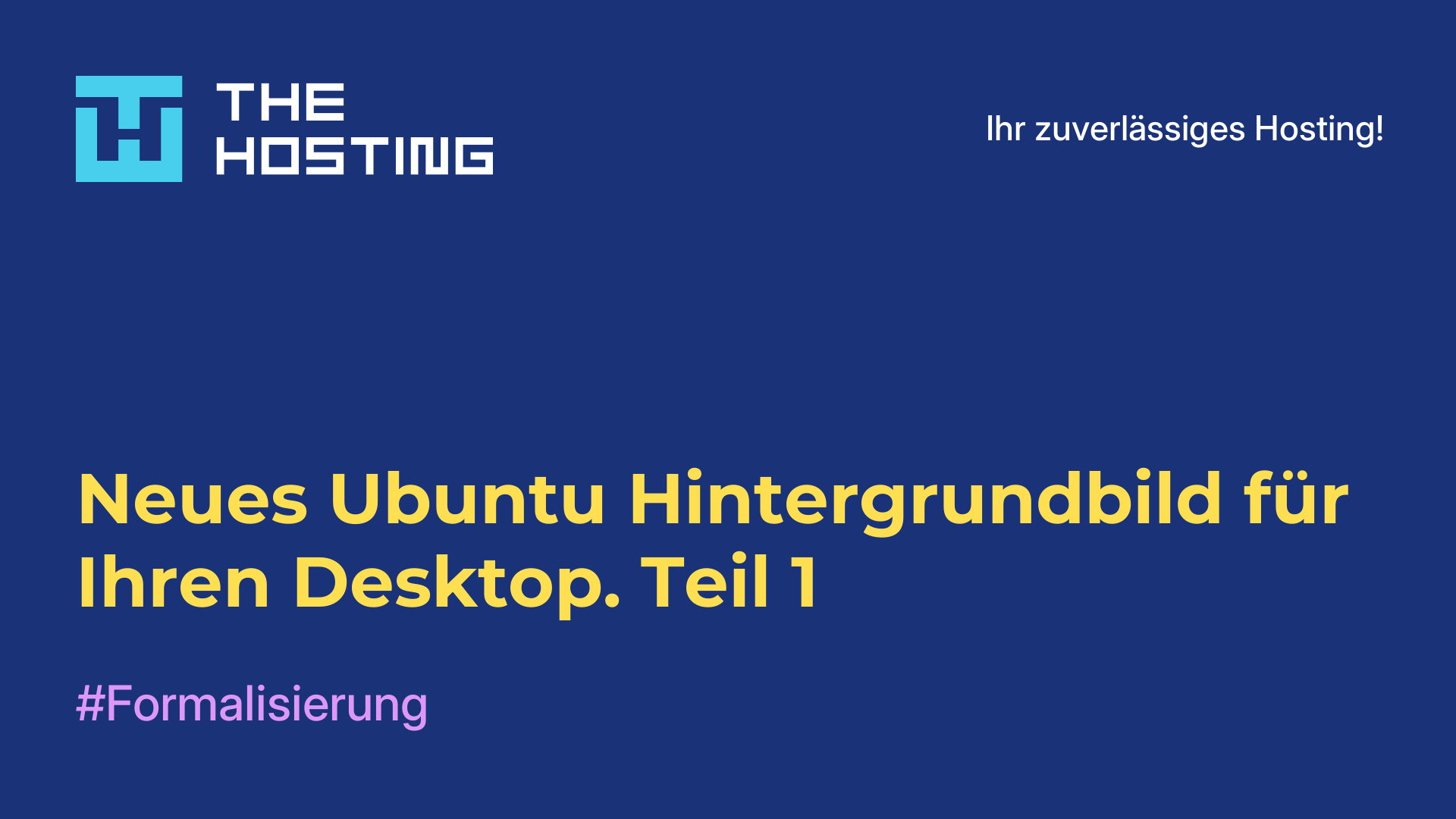 Neues Ubuntu-Hintergrundbild für Ihren Desktop. Teil 1