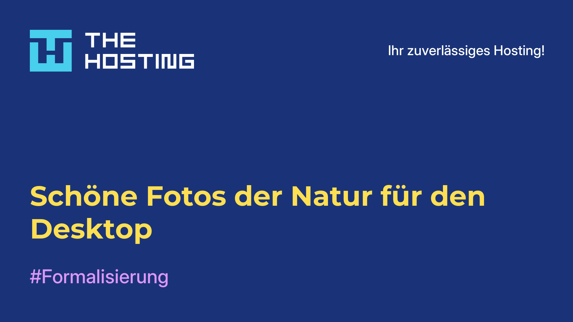 Schöne Fotos der Natur für den Desktop
