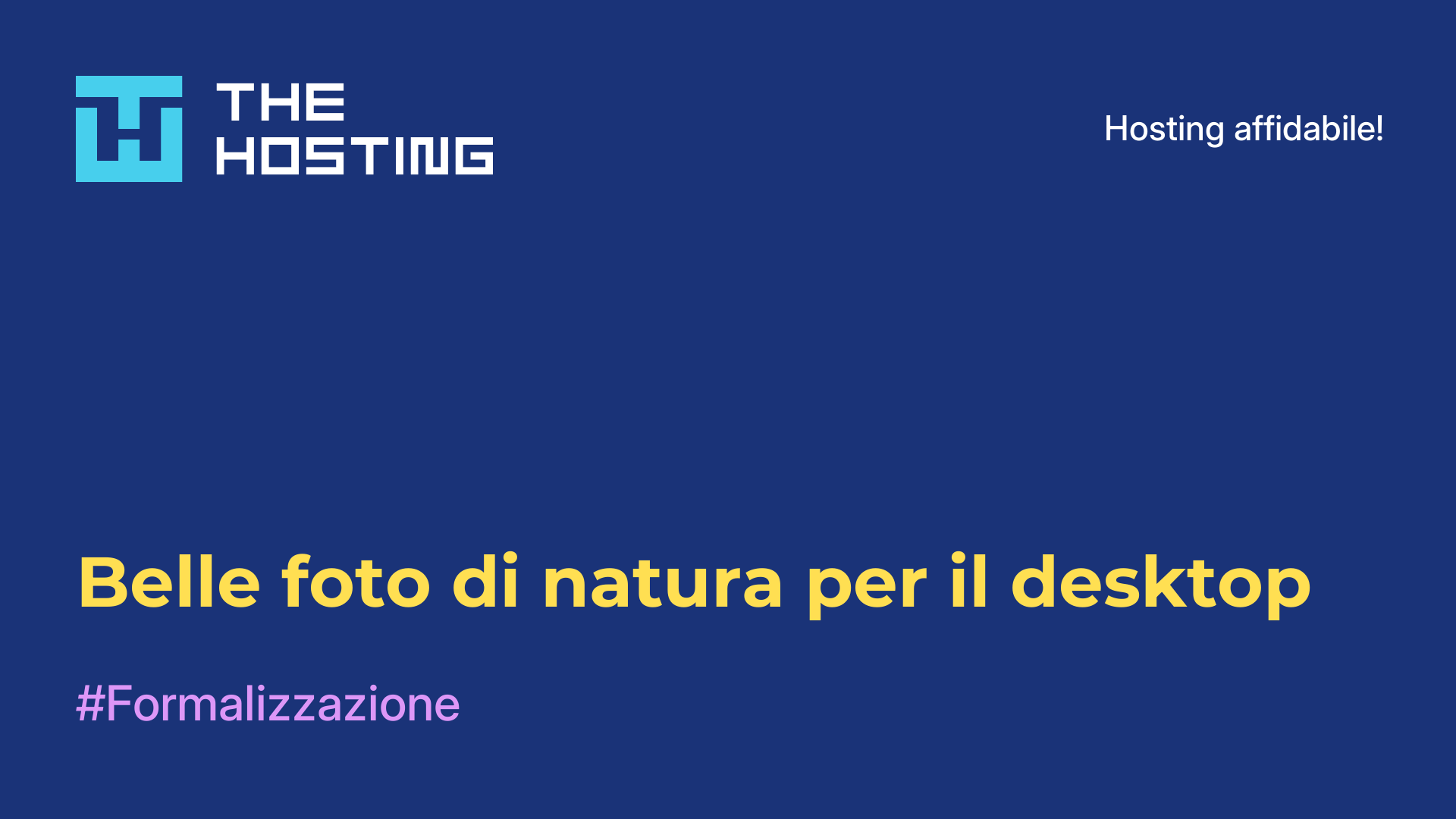 Belle foto di natura per il desktop