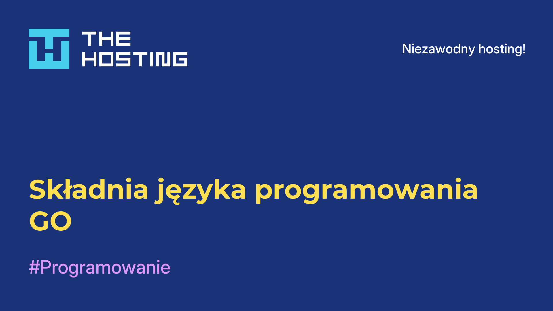 Składnia języka programowania GO