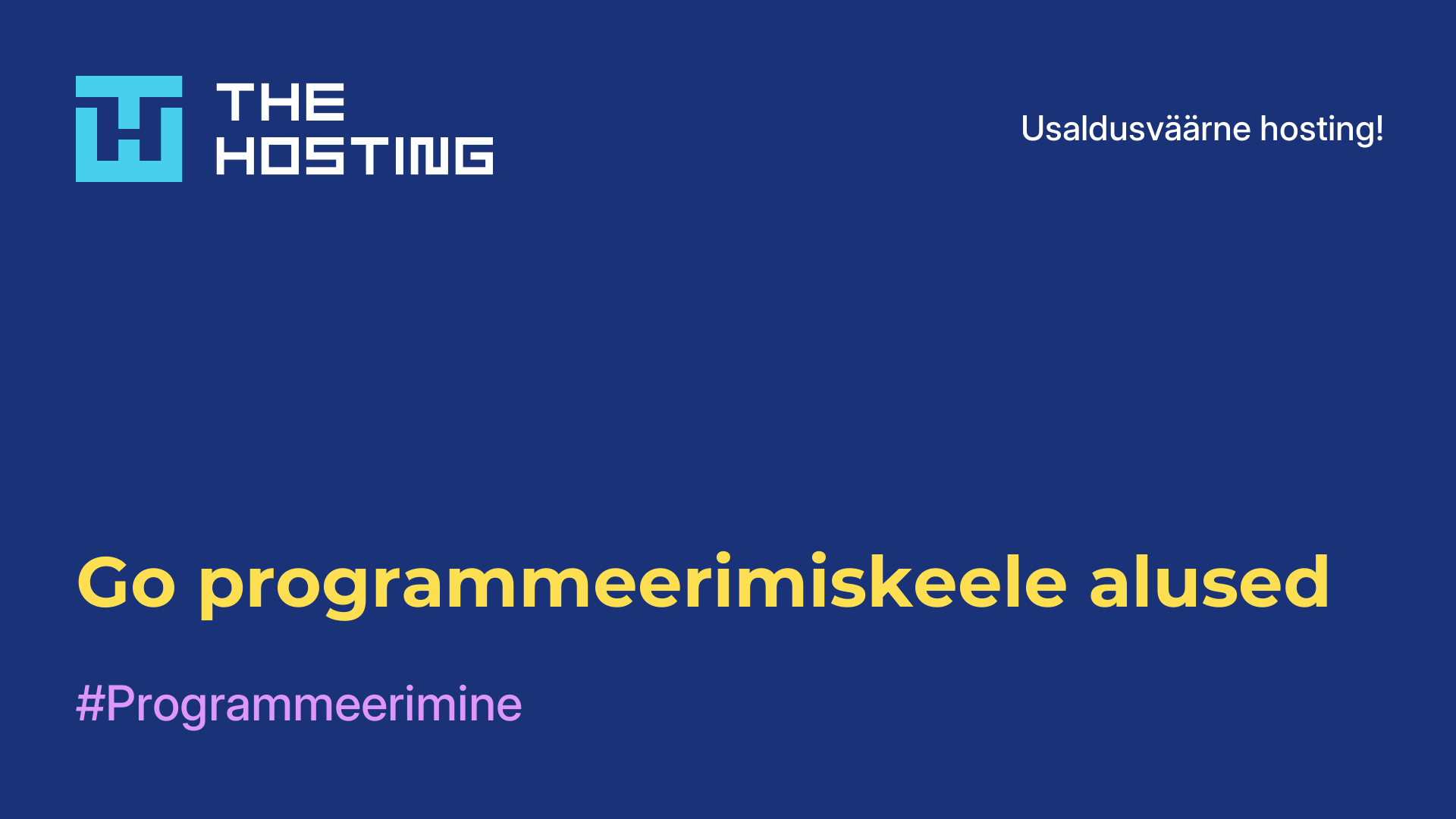 Go programmeerimiskeele alused