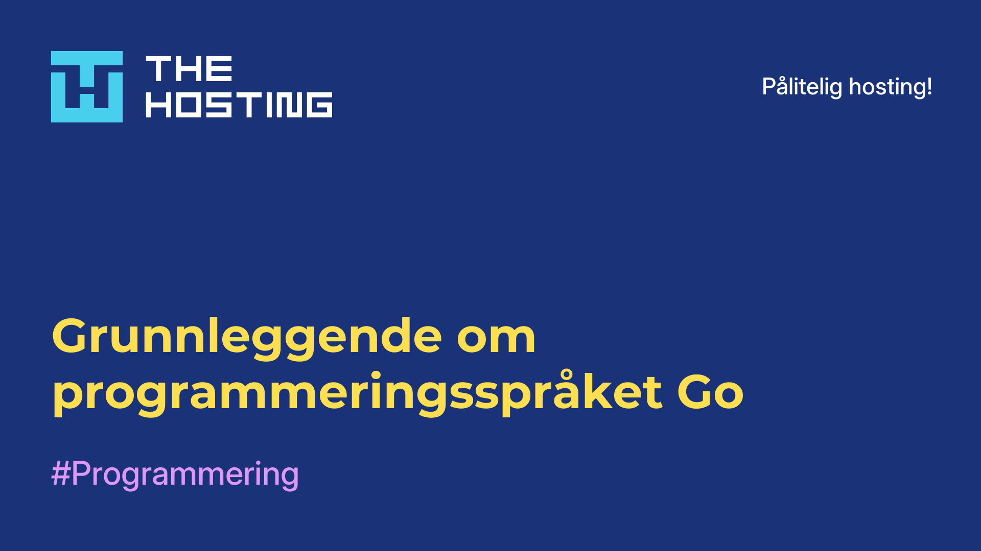 Grunnleggende om programmeringsspråket Go