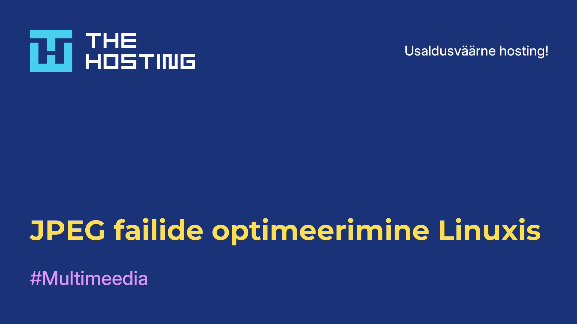 JPEG-failide optimeerimine Linuxis