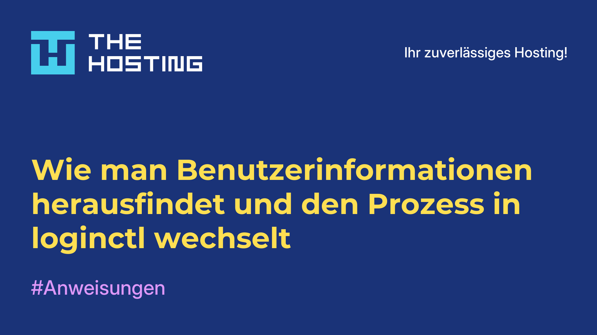 Wie man Benutzerinformationen herausfindet und den Prozess in loginctl wechselt