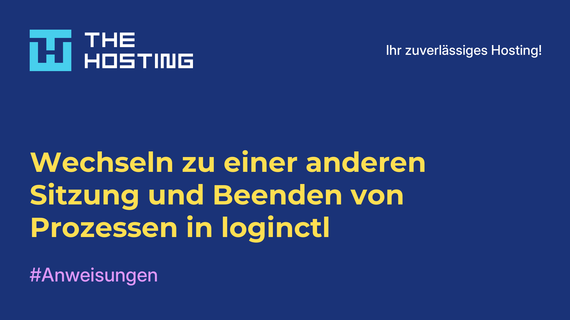 Wechseln zu einer anderen Sitzung und Beenden von Prozessen in loginctl